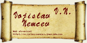 Vojislav Nemčev vizit kartica